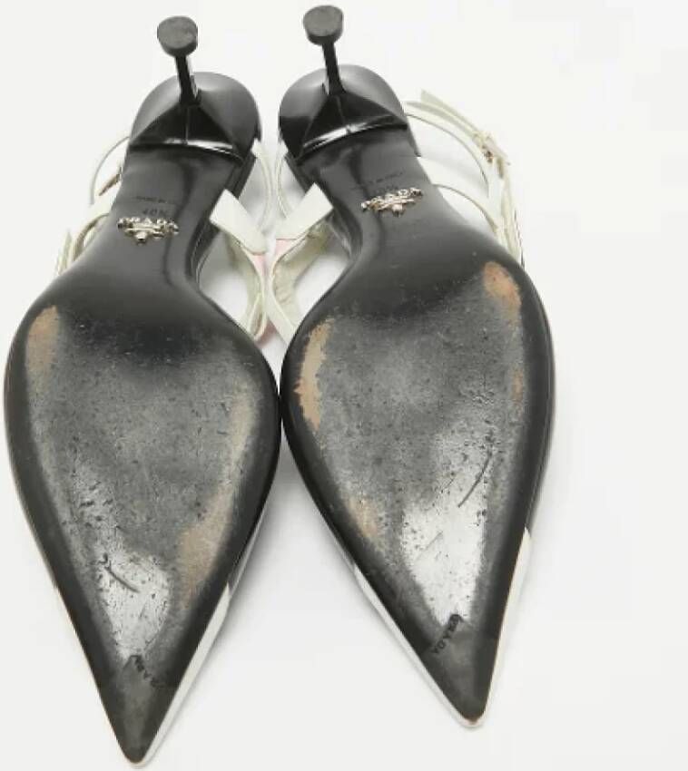 Prada Vintage Pre-owned Leather heels Black Dames