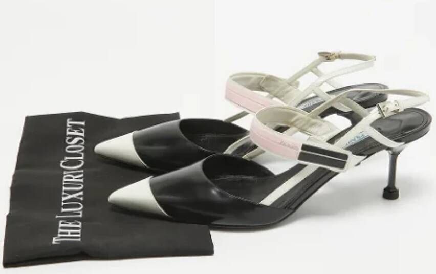 Prada Vintage Pre-owned Leather heels Black Dames