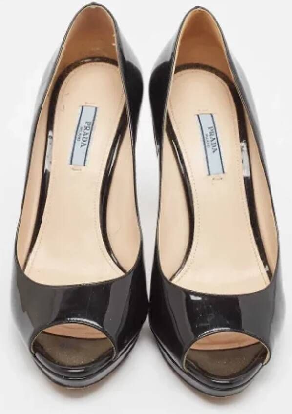 Prada Vintage Pre-owned Leather heels Black Dames