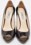 Prada Vintage Pre-owned Leather heels Black Dames - Thumbnail 2