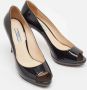 Prada Vintage Pre-owned Leather heels Black Dames - Thumbnail 3