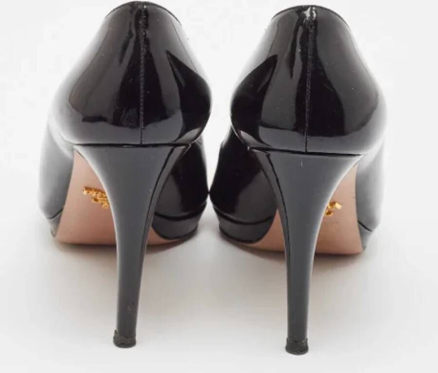 Prada Vintage Pre-owned Leather heels Black Dames