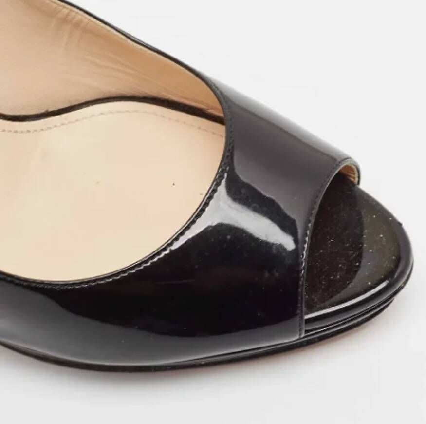 Prada Vintage Pre-owned Leather heels Black Dames