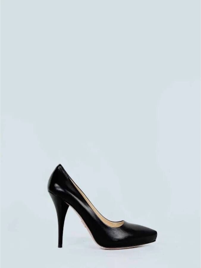 Prada Vintage Pre-owned Leather heels Black Dames