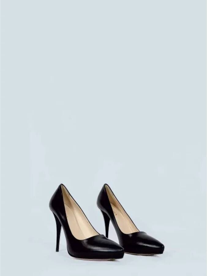 Prada Vintage Pre-owned Leather heels Black Dames