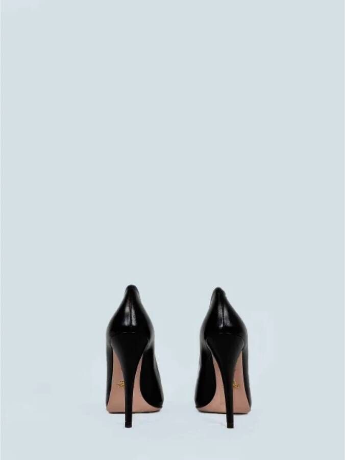 Prada Vintage Pre-owned Leather heels Black Dames