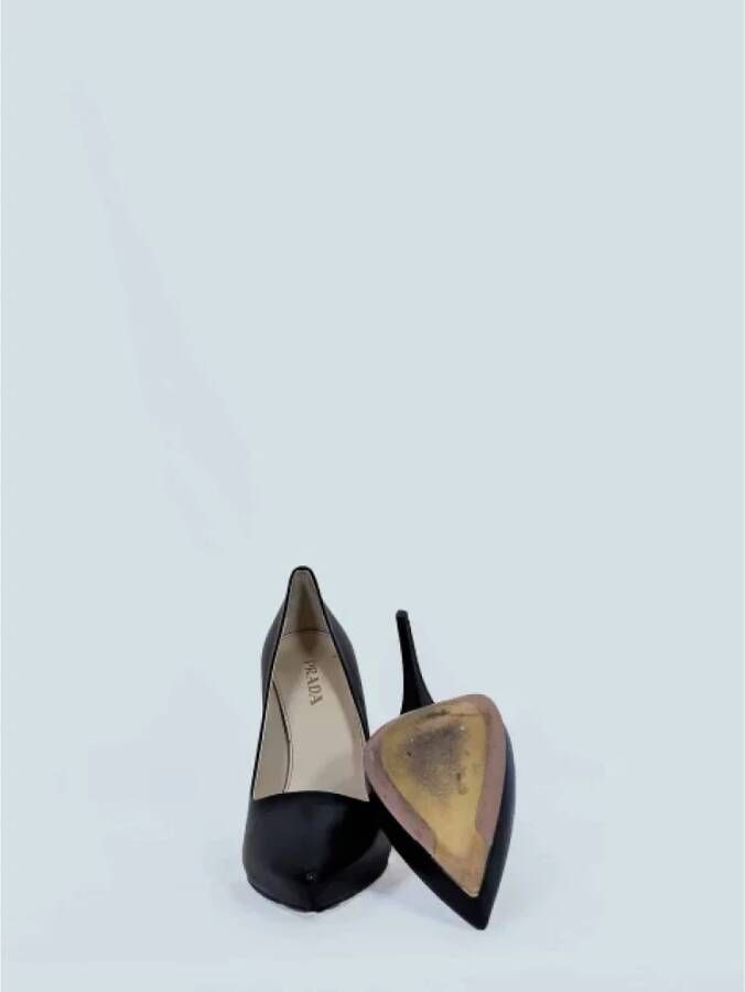 Prada Vintage Pre-owned Leather heels Black Dames