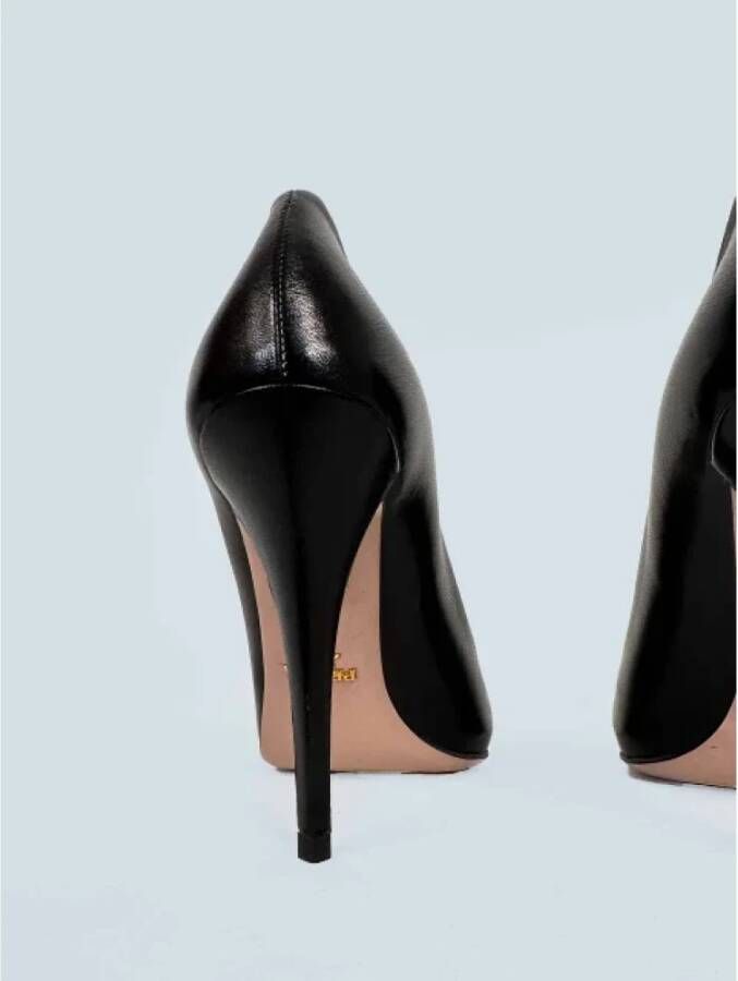 Prada Vintage Pre-owned Leather heels Black Dames