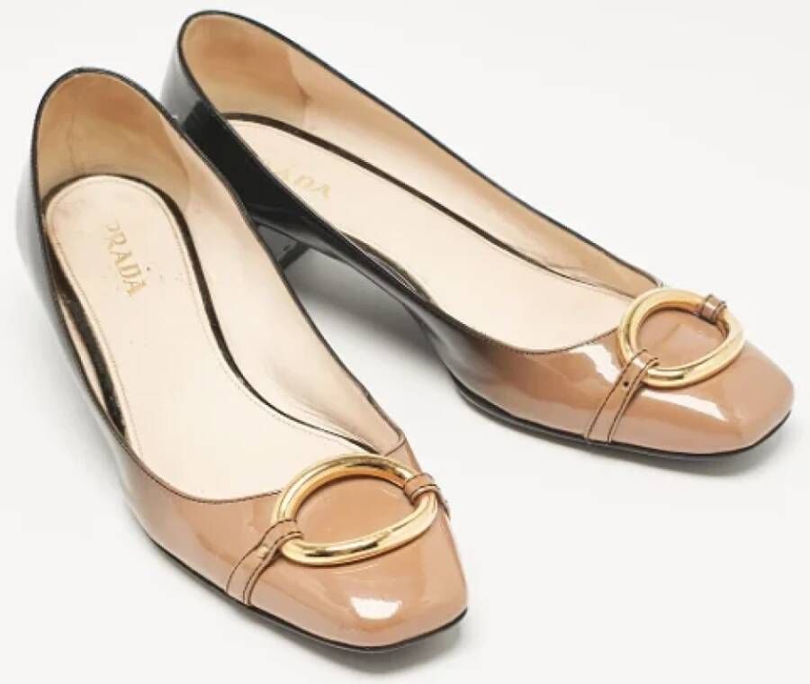 Prada Vintage Pre-owned Leather heels Black Dames