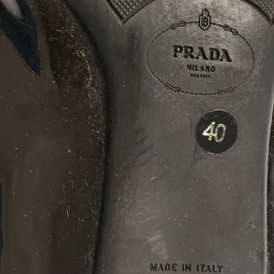 Prada Vintage Pre-owned Leather heels Black Dames