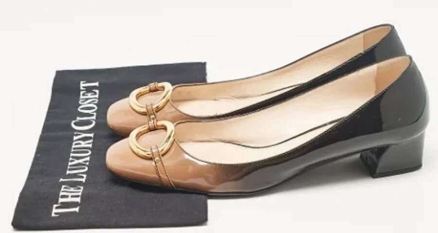 Prada Vintage Pre-owned Leather heels Black Dames