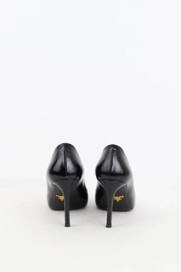 Prada Vintage Pre-owned Leather heels Black Dames