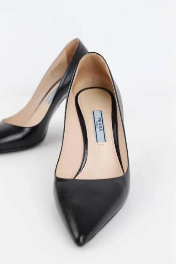 Prada Vintage Pre-owned Leather heels Black Dames