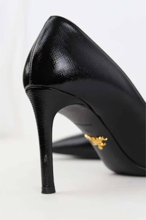 Prada Vintage Pre-owned Leather heels Black Dames