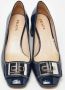 Prada Vintage Pre-owned Leather heels Blue Dames - Thumbnail 3