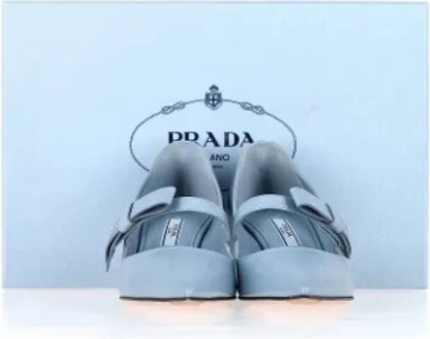 Prada Vintage Pre-owned Leather heels Blue Dames