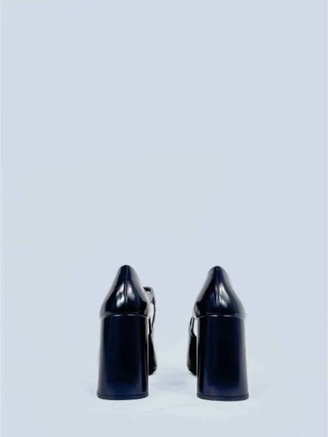 Prada Vintage Pre-owned Leather heels Blue Dames