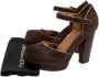 Prada Vintage Pre-owned Leather heels Brown Dames - Thumbnail 8