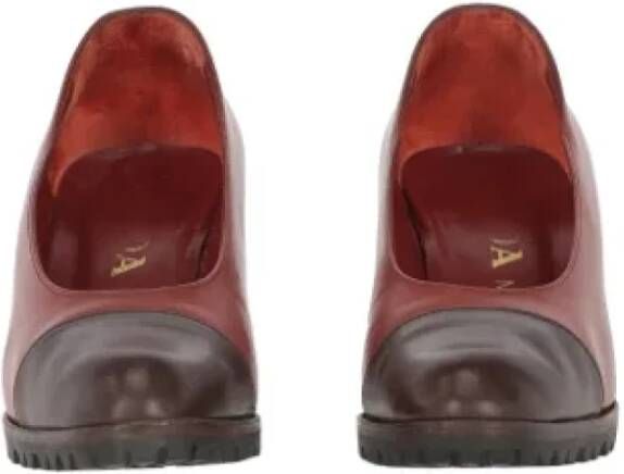 Prada Vintage Pre-owned Leather heels Brown Dames