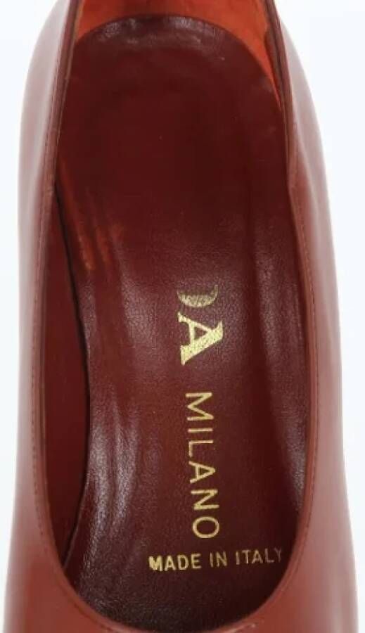 Prada Vintage Pre-owned Leather heels Brown Dames