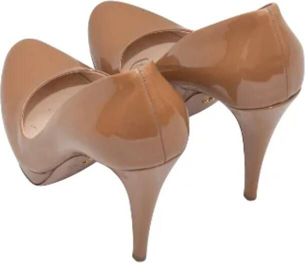 Prada Vintage Pre-owned Leather heels Brown Dames