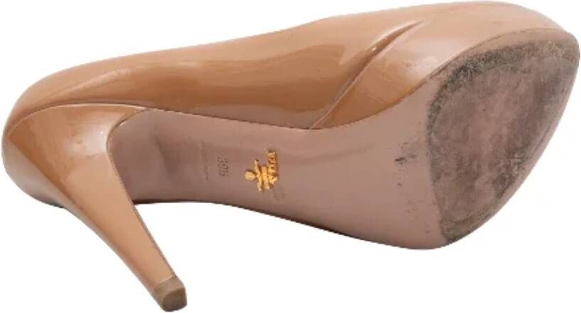 Prada Vintage Pre-owned Leather heels Brown Dames
