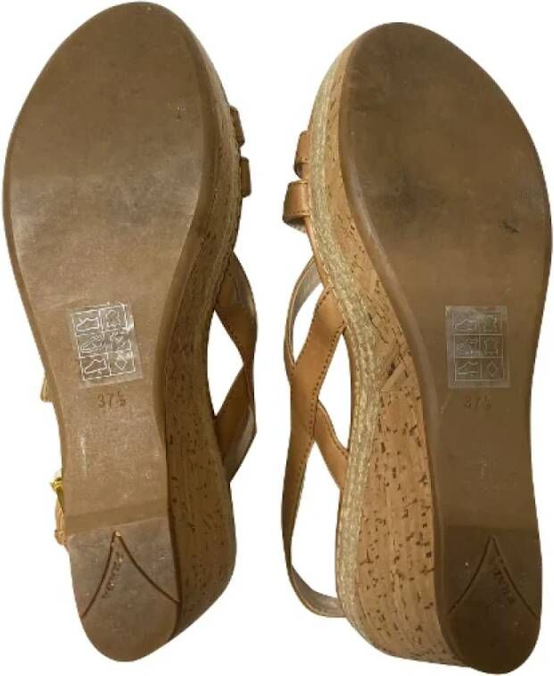 Prada Vintage Pre-owned Leather heels Brown Dames