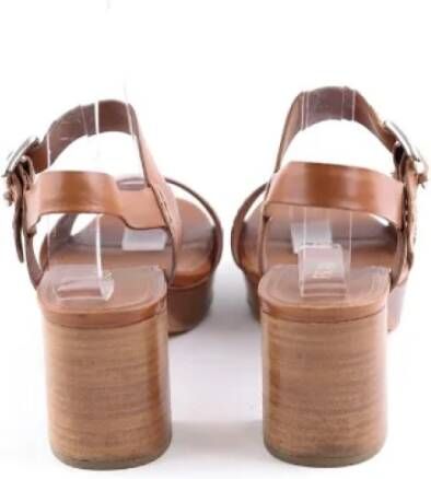 Prada Vintage Pre-owned Leather heels Brown Dames
