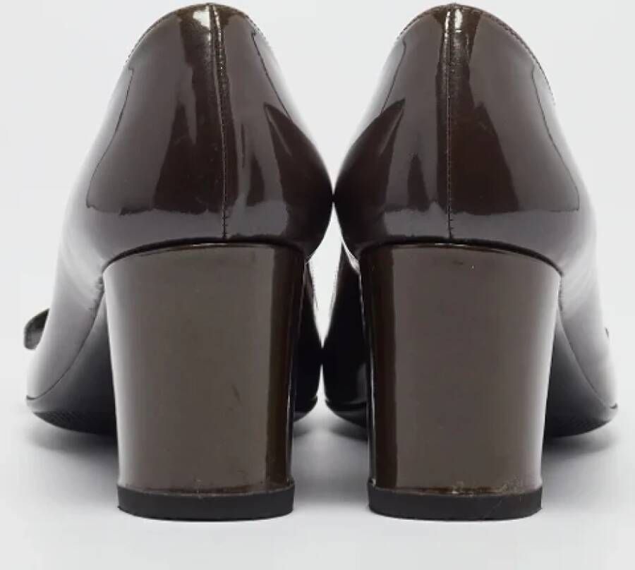 Prada Vintage Pre-owned Leather heels Gray Dames