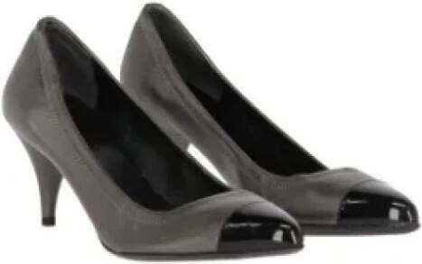 Prada Vintage Pre-owned Leather heels Gray Dames