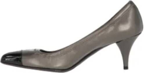Prada Vintage Pre-owned Leather heels Gray Dames
