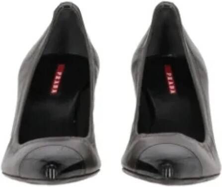 Prada Vintage Pre-owned Leather heels Gray Dames