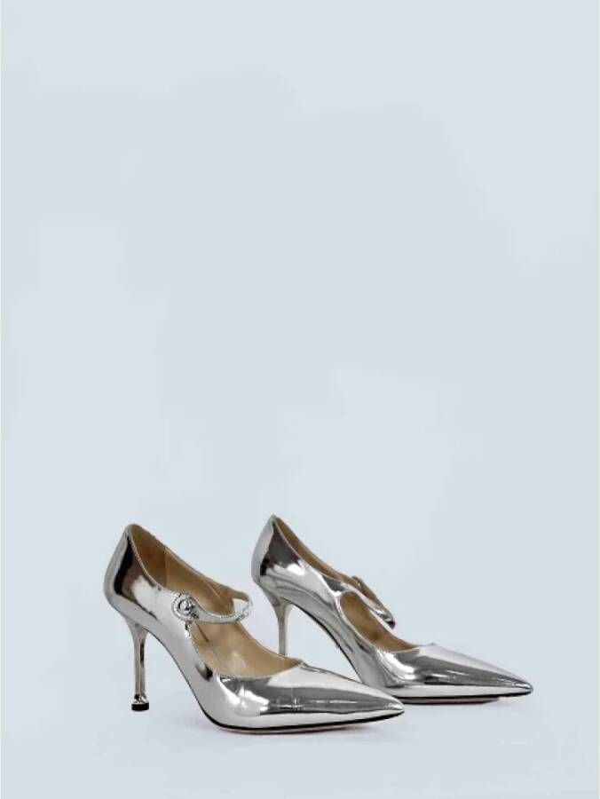 Prada Vintage Pre-owned Leather heels Gray Dames