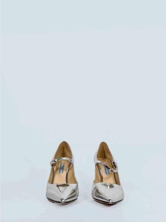 Prada Vintage Pre-owned Leather heels Gray Dames