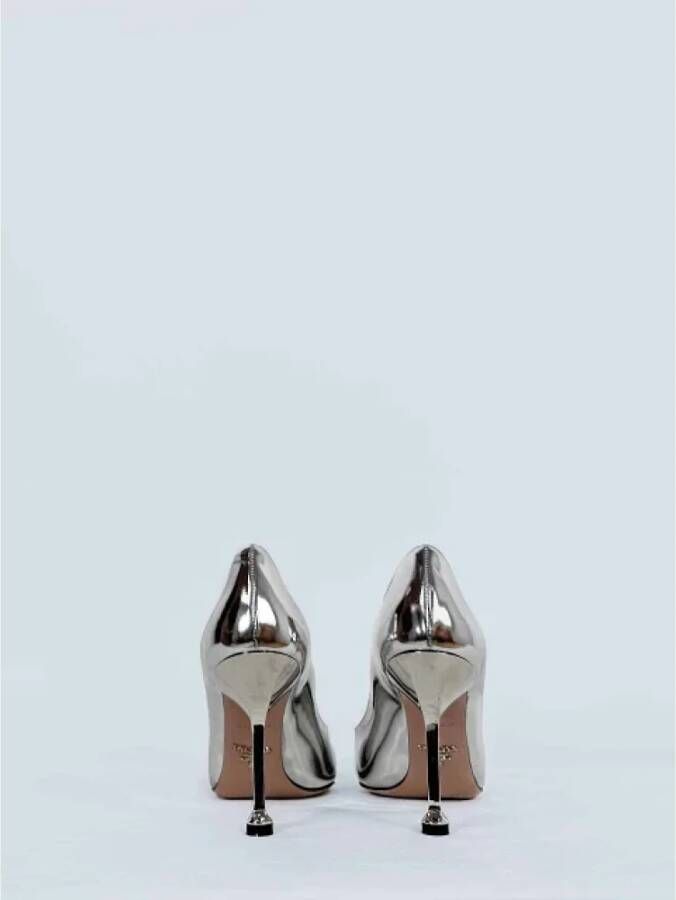 Prada Vintage Pre-owned Leather heels Gray Dames
