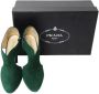 Prada Vintage Pre-owned Leather heels Green Dames - Thumbnail 9