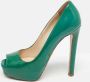 Prada Vintage Pre-owned Leather heels Green Dames - Thumbnail 2