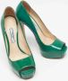Prada Vintage Pre-owned Leather heels Green Dames - Thumbnail 4
