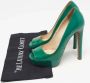 Prada Vintage Pre-owned Leather heels Green Dames - Thumbnail 9