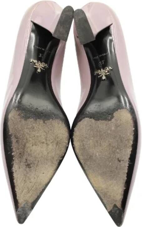 Prada Vintage Pre-owned Leather heels Purple Dames