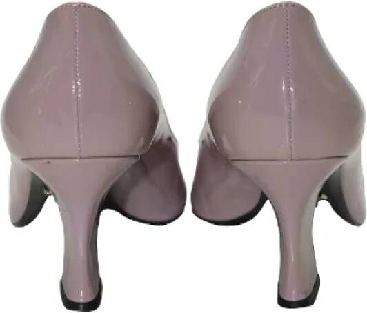 Prada Vintage Pre-owned Leather heels Purple Dames