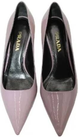 Prada Vintage Pre-owned Leather heels Purple Dames