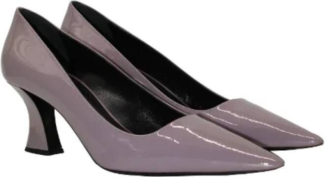 Prada Vintage Pre-owned Leather heels Purple Dames