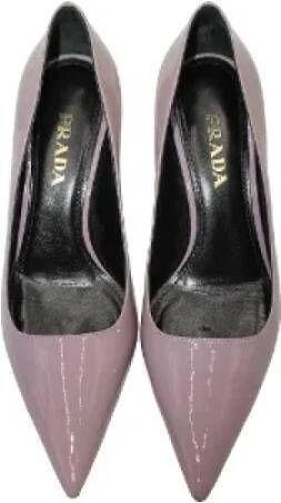 Prada Vintage Pre-owned Leather heels Purple Dames
