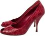 Prada Vintage Pre-owned Leather heels Red Dames - Thumbnail 3