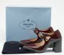 Prada Vintage Pre-owned Leather heels Red Dames - Thumbnail 9