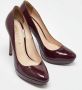 Prada Vintage Pre-owned Leather heels Red Dames - Thumbnail 4