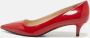 Prada Vintage Pre-owned Leather heels Red Dames - Thumbnail 2