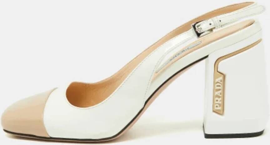 Prada Vintage Pre-owned Leather heels White Dames