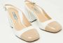 Prada Vintage Pre-owned Leather heels White Dames - Thumbnail 4
